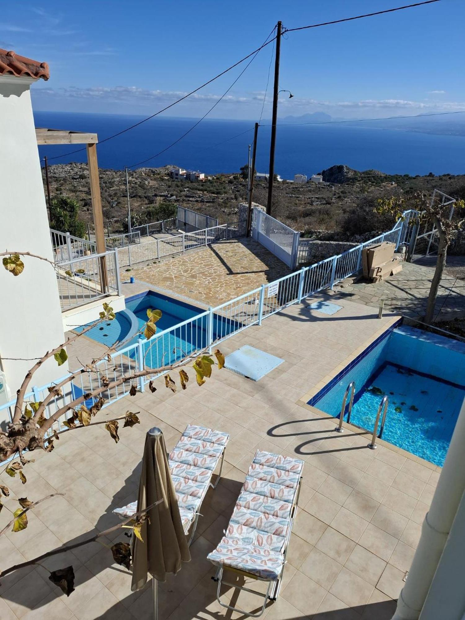 Villa Breathtaking Sea And Mountain Views Kefalas Exterior foto